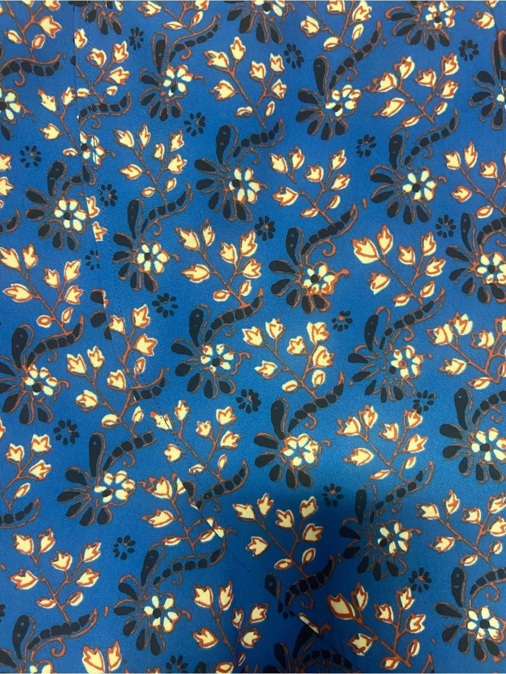 J.Crew Fluter Skirt Size 8 Bright Blue Floral Y2K Spring Lined Flirty Casual